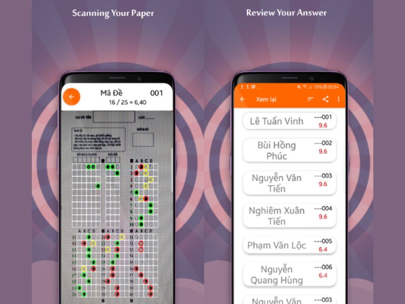 App chấm trắc nghiệm bằng điện thoại TN Maker