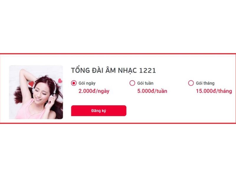 Phí đăng ký nhạc chờ Viettel