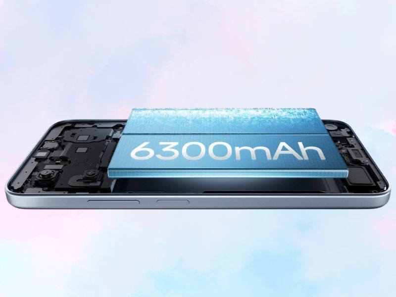Redmi A7 Pro 5G có viên pin dung lượng lên tới 6.300mAh