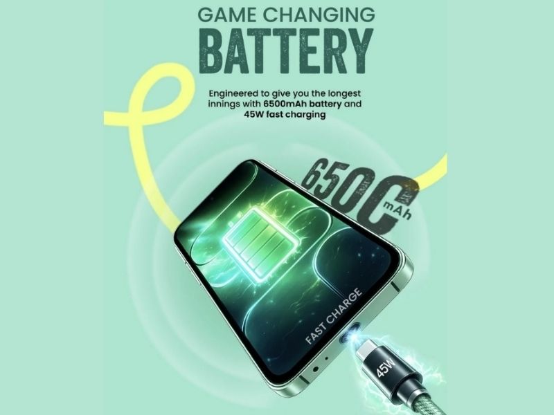 Tecno Pop X 5G có viên pin dung lượng khủng 6.500 mAh