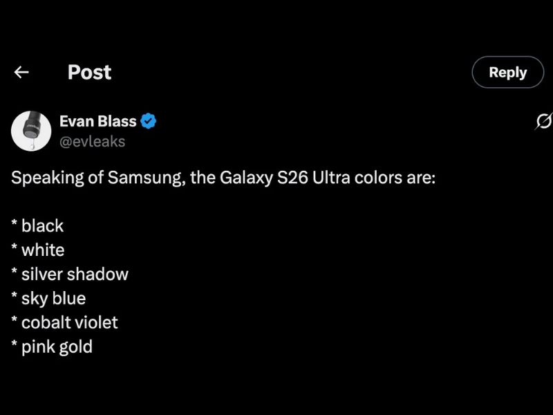 Galaxy S26 Ultra sẽ không có màu cam