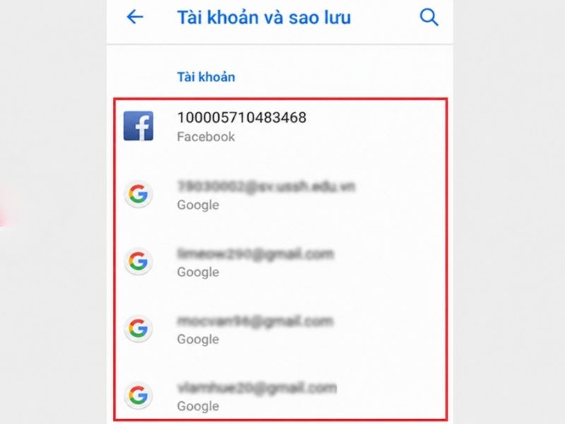Sao lưu ảnh, video, danh bạ và tài liệu cần giữ lại