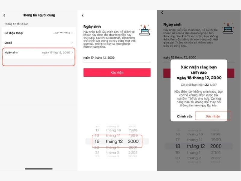 Không nhắn tin được trên TikTok do giới hạn độ tuổi