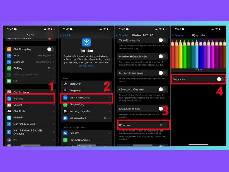 Cách khắc phục màn hình iPhone bị màu âm bản