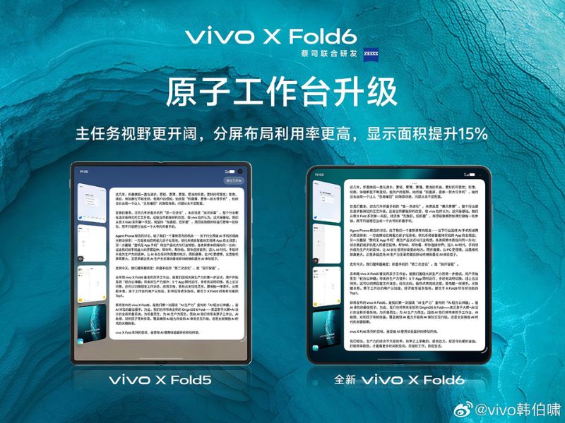 Vivo X Fold6 sẽ cho trải nghiệm làm việc tuyệt vời
