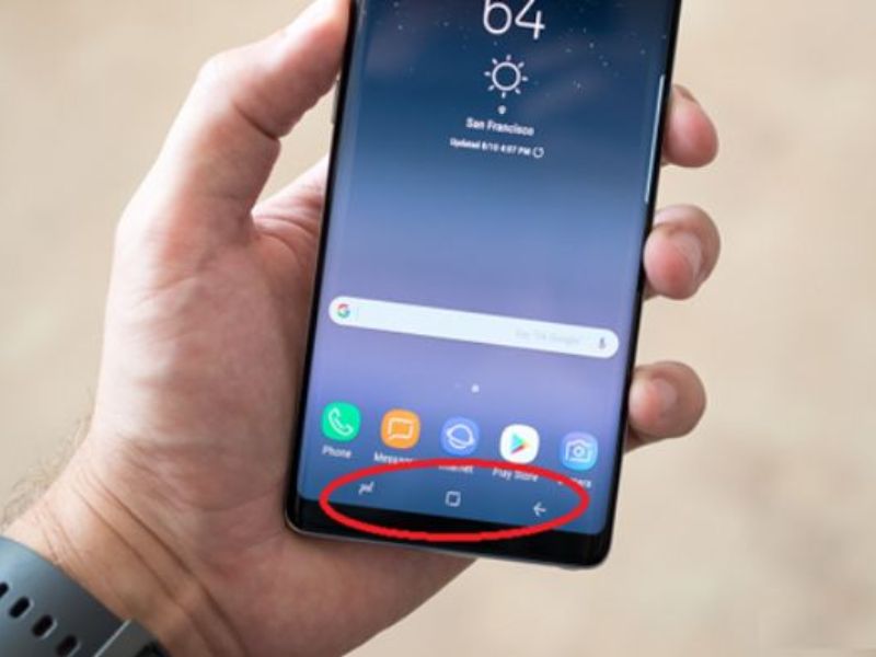 Thanh điều hướng điện thoại Samsung bị lỗi