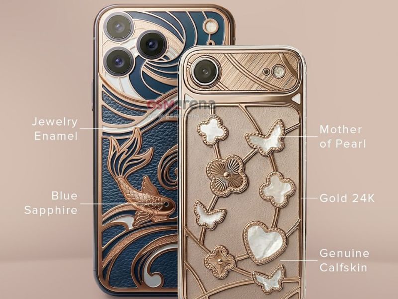 Thiết kế cao cấp với vật liệu quý hiếm