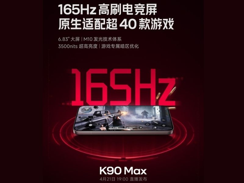 Redmi K90 Max được trang bị màn hình lớn 6.83 inch