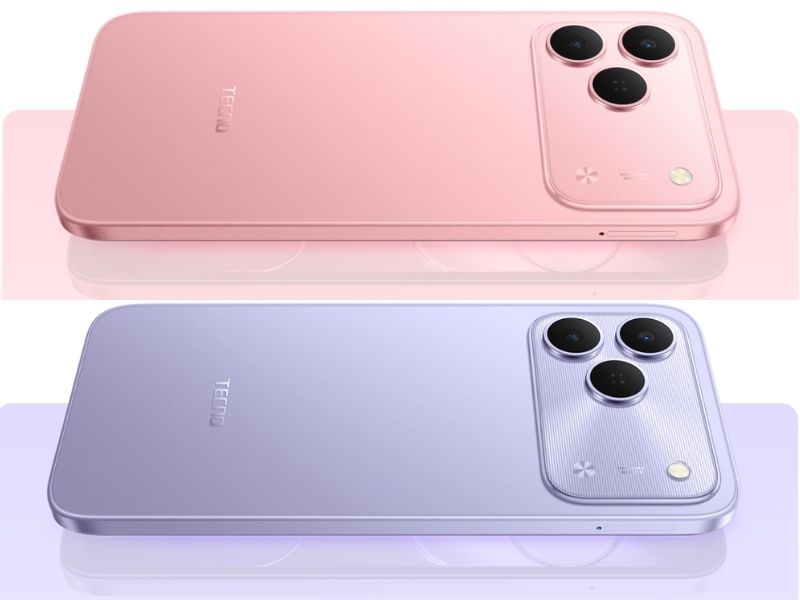 Tecno Spark 50 4G mang thiết kế hiện đại với màu sắc bắt mắt