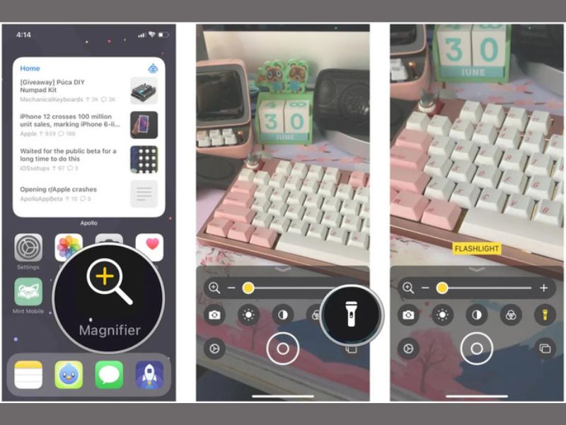 Tính năng kính lúp trên điện thoại iPhone tiện lợi