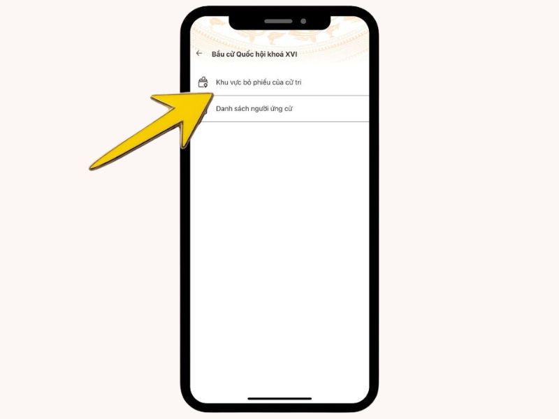 Hướng dẫn xem khu vực bỏ phiếu trên VNeiD