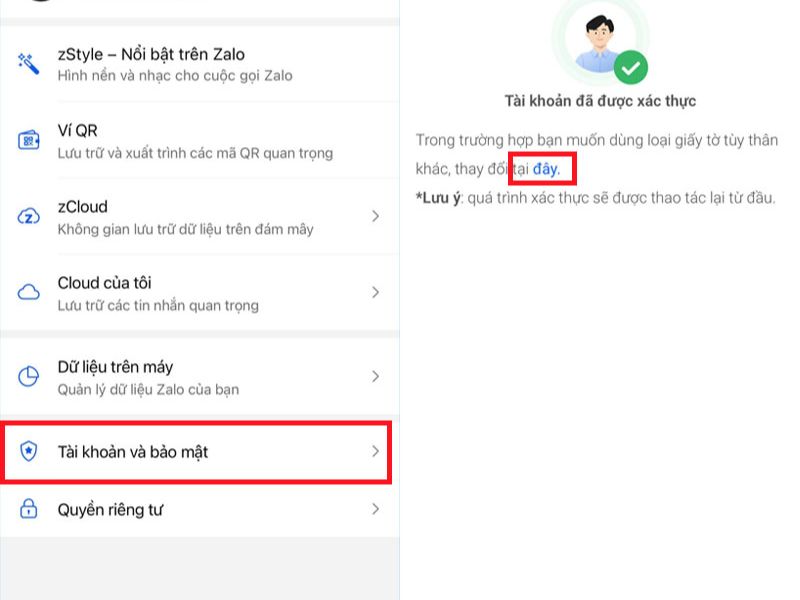 Xác thực tài khoản Zalo thông qua số điện thoại