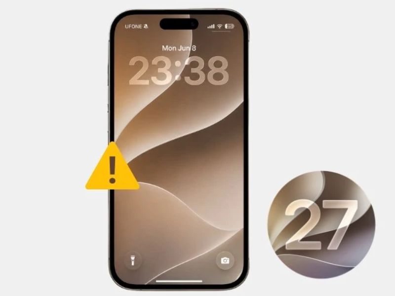 Xóa bản cập nhật iOS 27 đã tải và tải lại