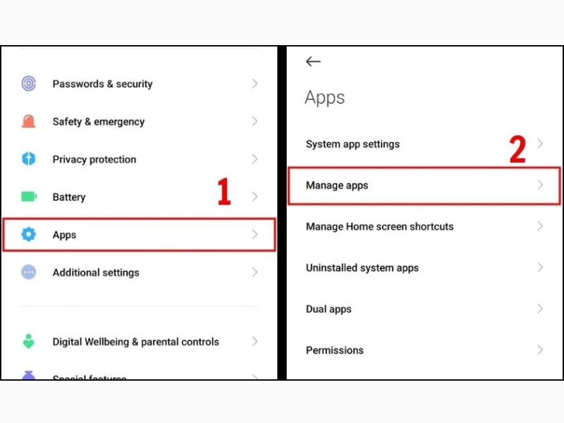 Cách xóa ứng dụng mặc định trên Xiaomi