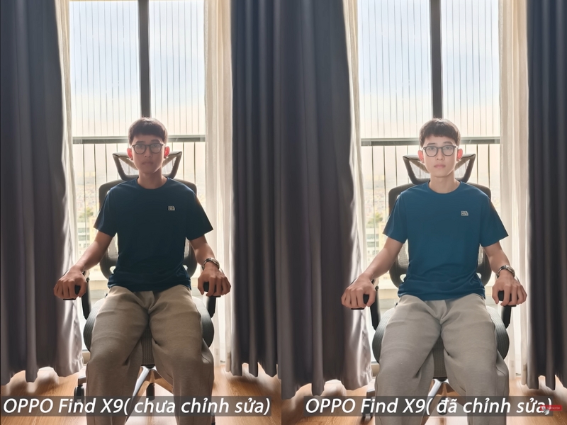 Chỉnh ảnh chụp ngược sáng trên OPPO Find X9