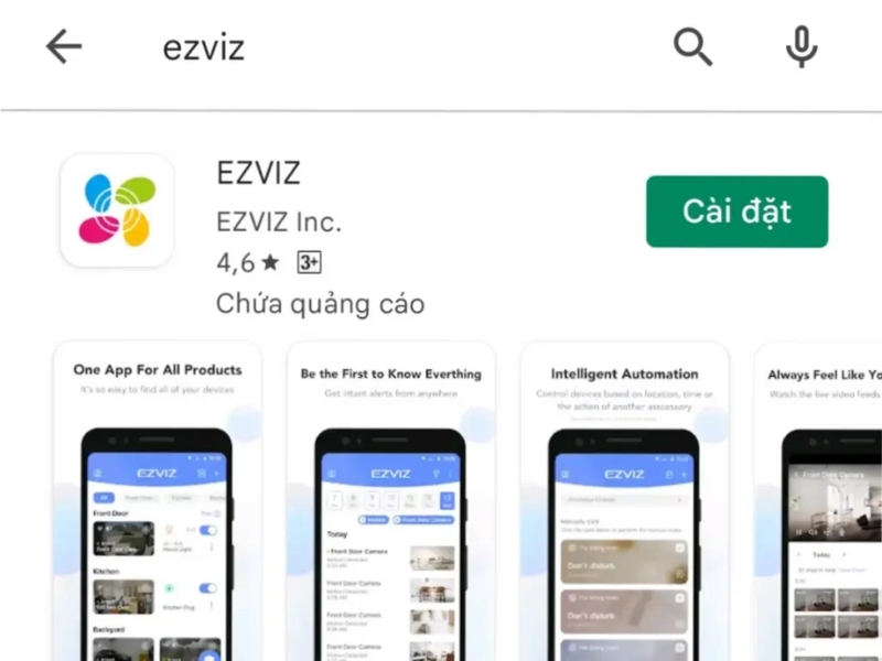Kết nối camera với điện thoại qua EZVIZ