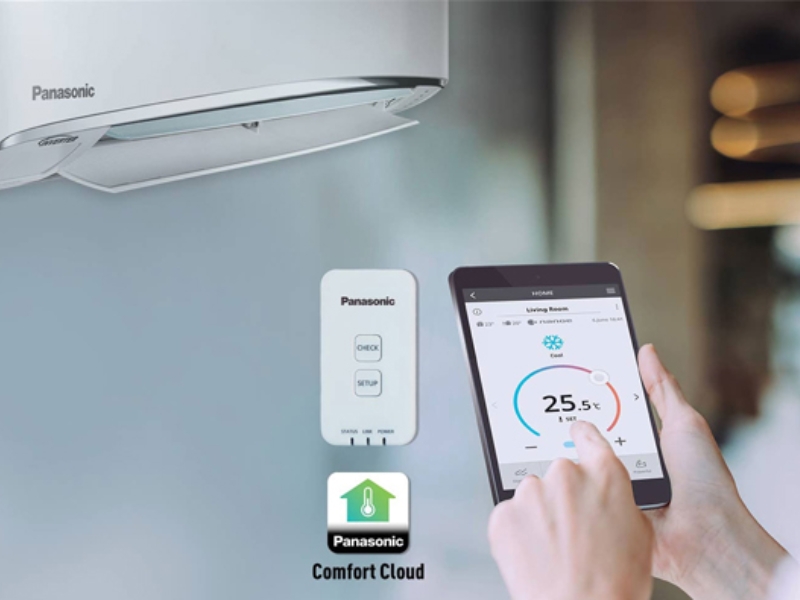 Điều khiển điều hòa với ứng dụng Panasonic Comfort Cloud