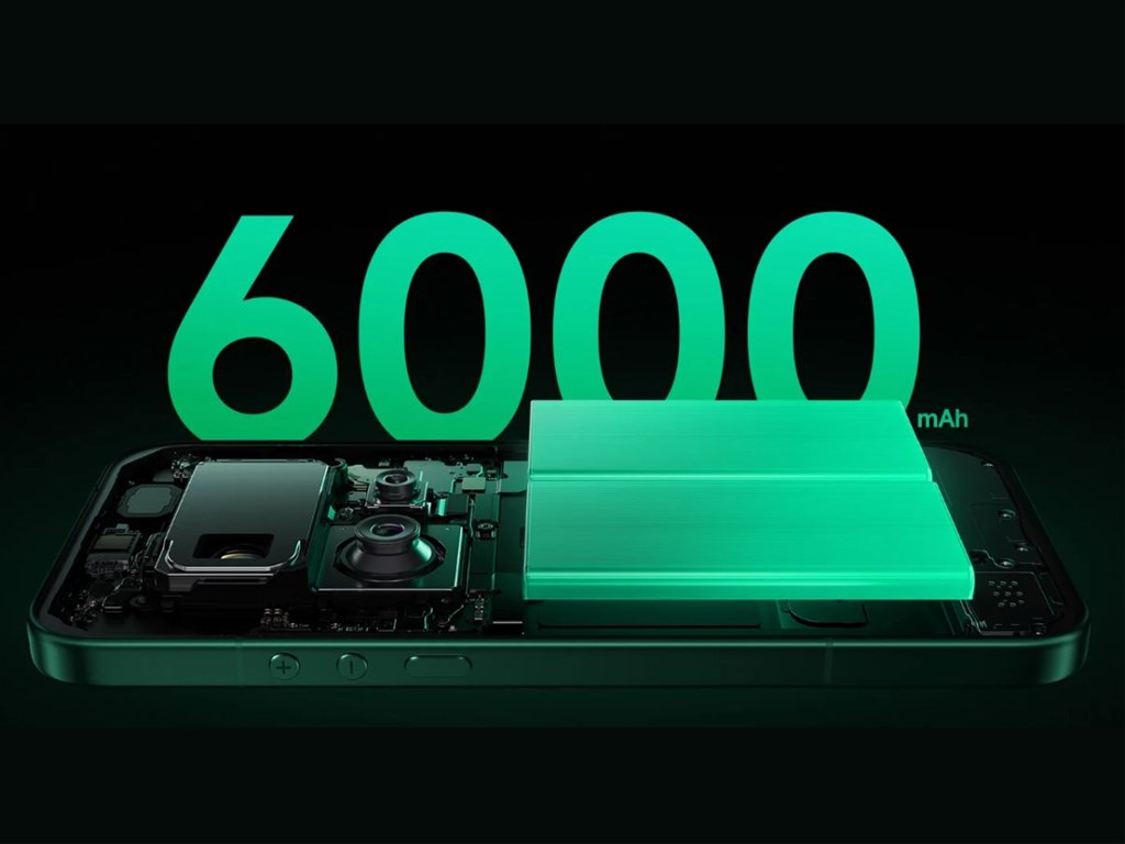 Pin 6000mAh cùng sạc 90W ấn tượng