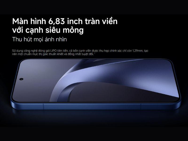 Máy có màn 6.83 inch cùng tần số quét 144Hz cực mượt
