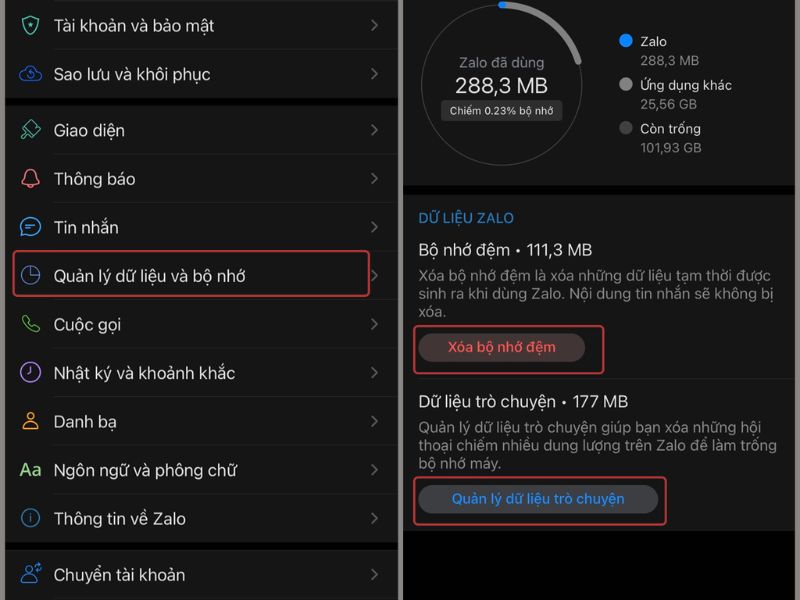 Tiến hành xóa dữ liệu ở iPhone