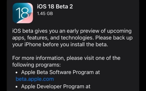 Apple phát hành iOS 18 Beta 2: Những tính năng mới đáng chú ý