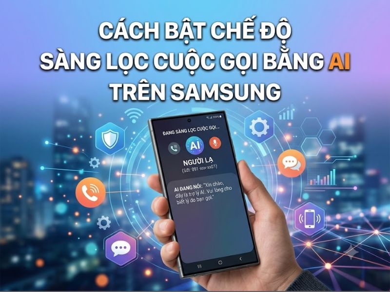 Cách bật sàng lọc cuộc gọi AI trên Samsung nhanh chóng