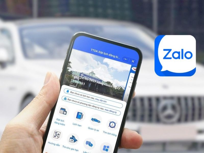 Cách đặt lịch đăng kiểm ô tô trên Zalo nhanh nhất