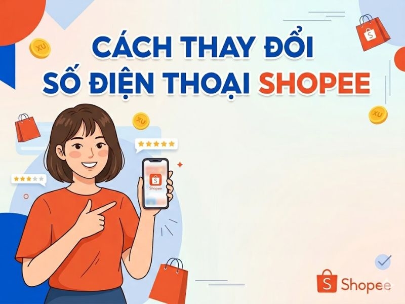Cách đổi số điện thoại trên Shopee nhanh, dễ làm 