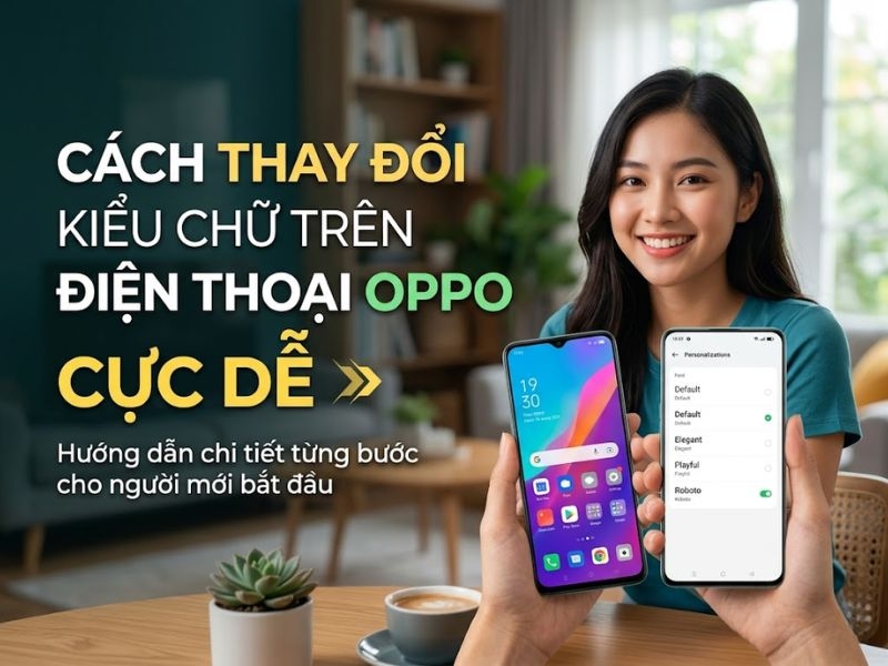 Cách thay đổi kiểu chữ trên điện thoại OPPO cực dễ