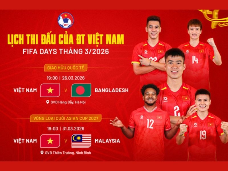 Cách xem trận Việt Nam vs Malaysia trực tiếp nhanh nhất