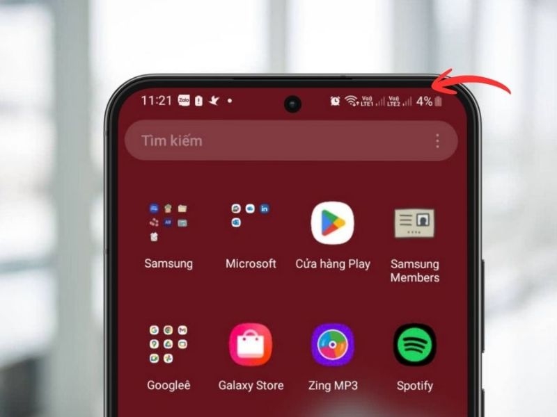 Cách cài đặt hiển thị phần trăm pin trên Samsung nhanh chóng