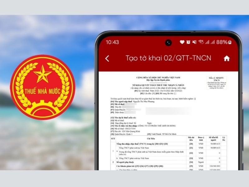 Hướng dẫn quyết toán thuế TNCN trên eTax Mobile siêu đơn giản