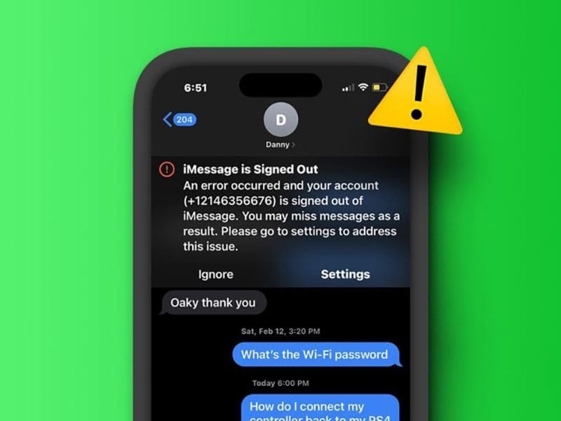 Cách sửa lỗi iMessage bị đăng xuất triệt để, thành công 100%