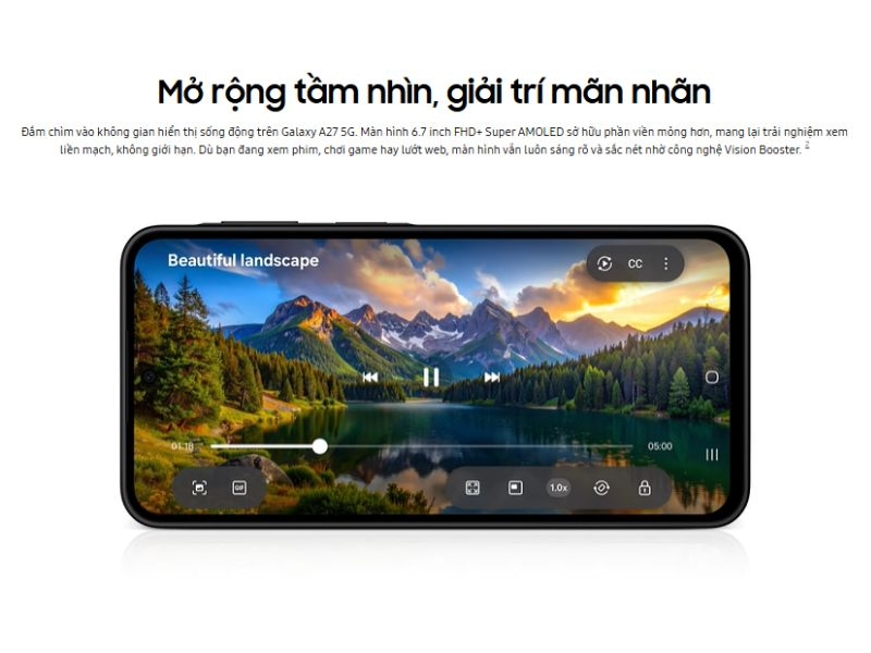 Màn hình Samsung Galaxy A27: 6.7 inch 120Hz có gì mới? 