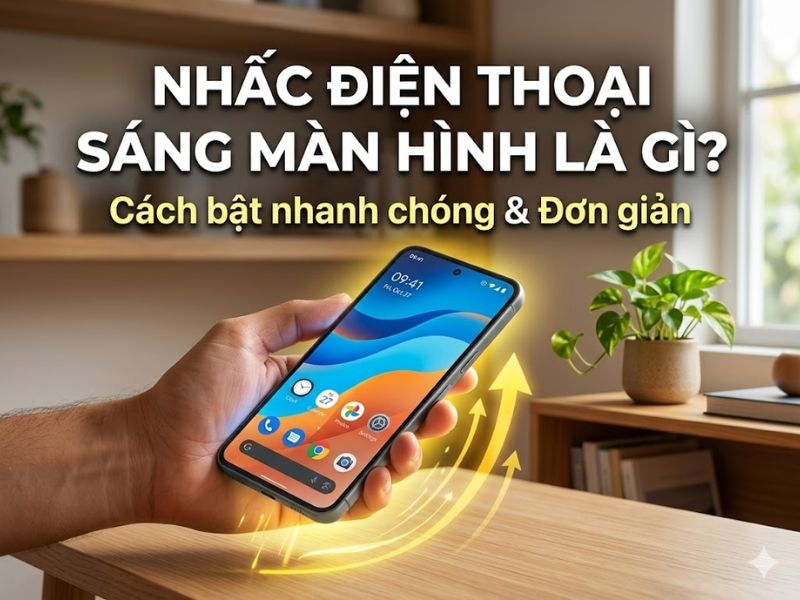 Nhấc điện thoại sáng màn hình là gì? Cách bật nhanh