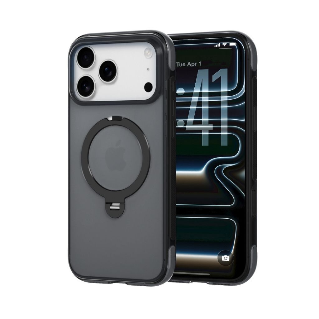 Ốp lưng Magsafe iPhone 18 Pro Max MIPOW IRONBULL AirEX Stand-63160