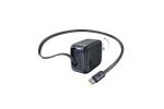 Bộ sạc nhanh hiệu Baseus EnerCore CJ11 with Retractable Cable 2C 45W US JP - Màu đen-60228