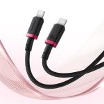 Cáp sạc nhanh Baseus Dura C-C 100W 1m - Màu đỏ đen-60075