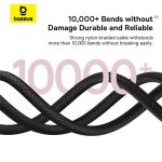 Cáp sạc nhanh Baseus Dura C-L 20W 1m - Màu đỏ đen-60082