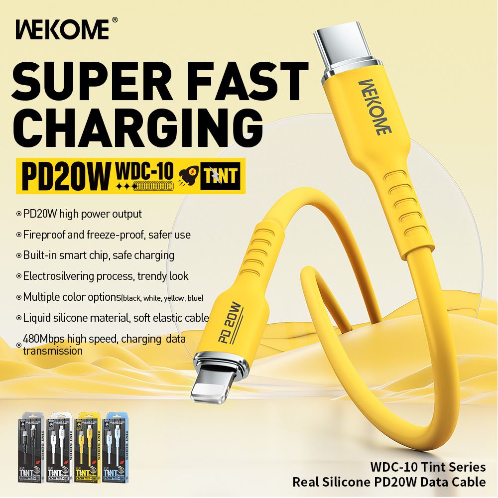 Cáp sạc nhanh Wekome 20w C to Lighning WDC-10-56526