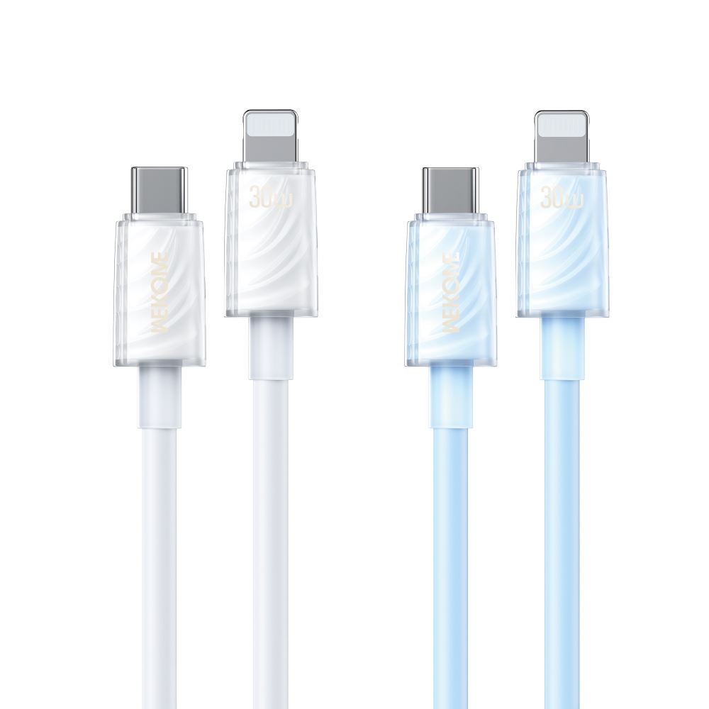 Cáp sạc nhanh Wekome Silicon 1m2 C to Lightning 30W WDC-73-56537