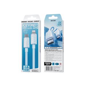 Cáp sạc nhanh Wekome Silicon 1m2 C to Lightning 30W WDC-73