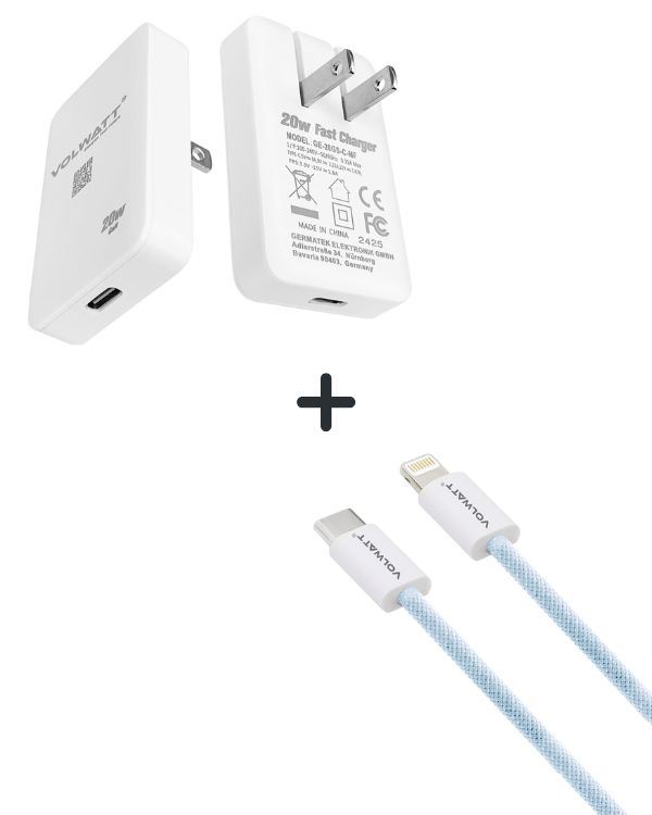 Combo Cáp Sạc Nhanh Volwatt Type C To Lightning Chính Hãng-54980