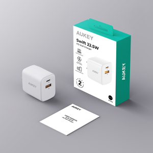 Củ sạc Aukey PA-F2T-WHT 22.5W 