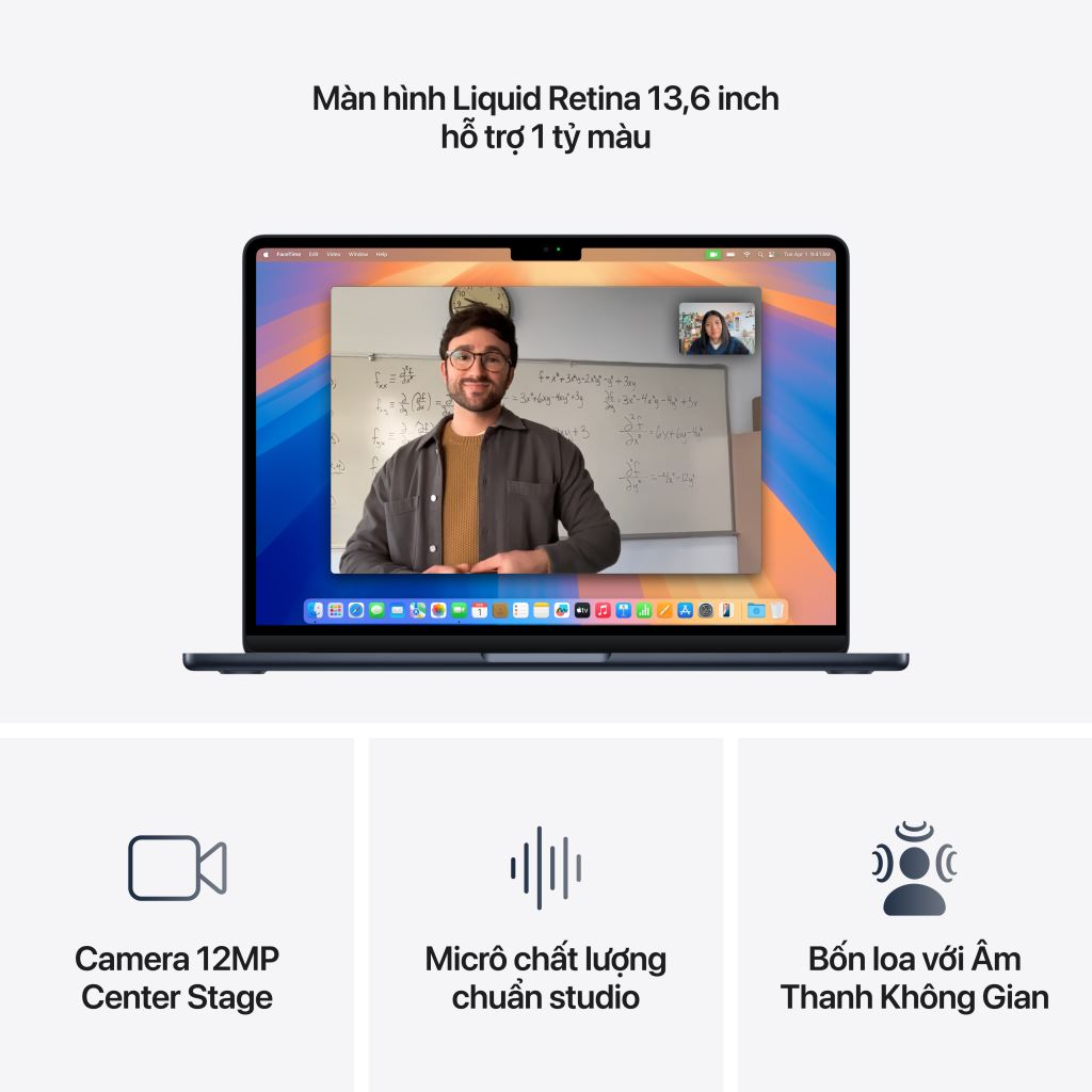 Macbook Air M4 13.6 Inches 10 CPU 8GPU 16GB 256GB - 1 đổi 1 12 tháng-55462