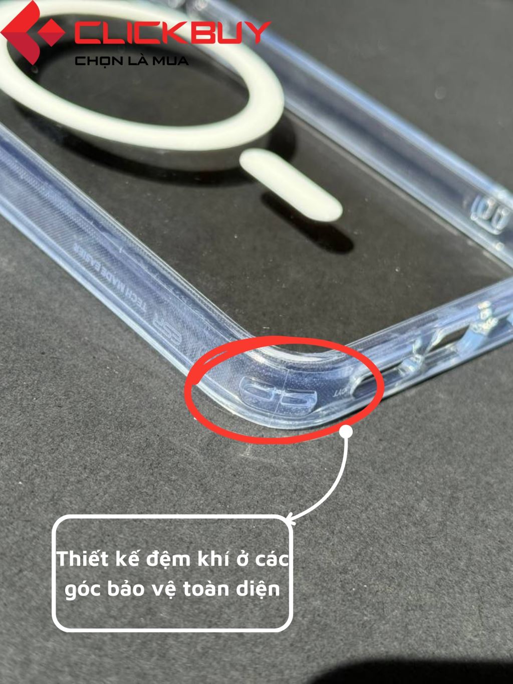 Ốp CASE Cao Cấp Trong Suốt Magsafe Iphone 15 Series-55716