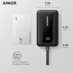 Pin dự phòng Anker Zolo 10000mah 30W 1A1C Tích Hợp Cáp Type-C A1688-55235