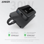 Pin dự phòng Anker Zolo 10000mah 30W 1A1C Tích Hợp Cáp Type-C A1688-55236