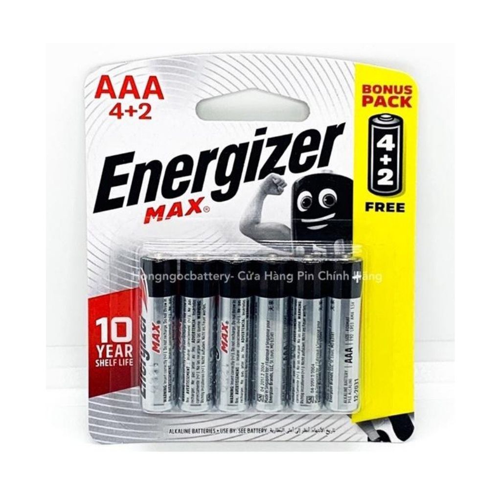 PIN ENERGIZER MAX AAA E92 BP6 (6 Viên)-63077