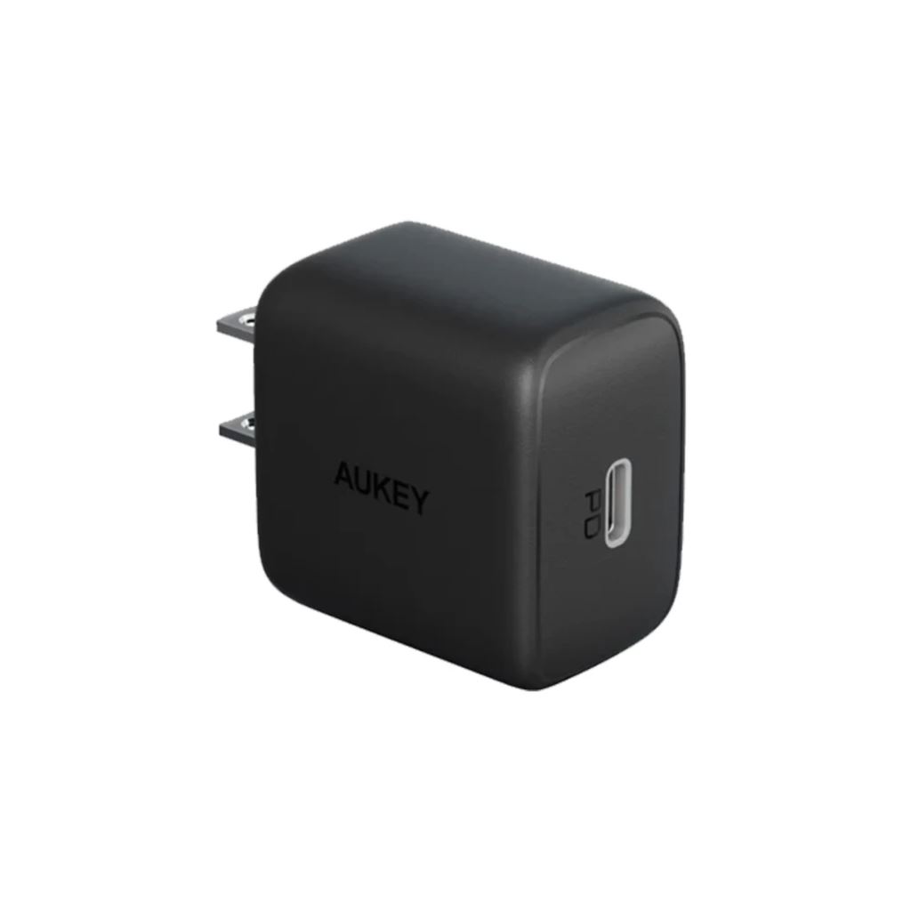 Sạc Aukey PD 20W 1 Cổng Chân Gập Màu Xám - PA-R1B